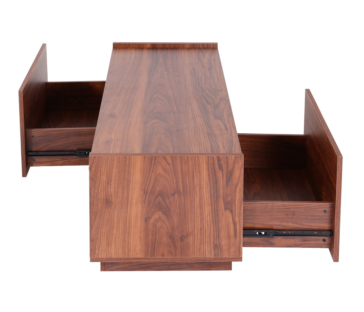 Cosmo Casa - Salontafel - Lade - MDF - Walnootlook - 110×50×40 cm