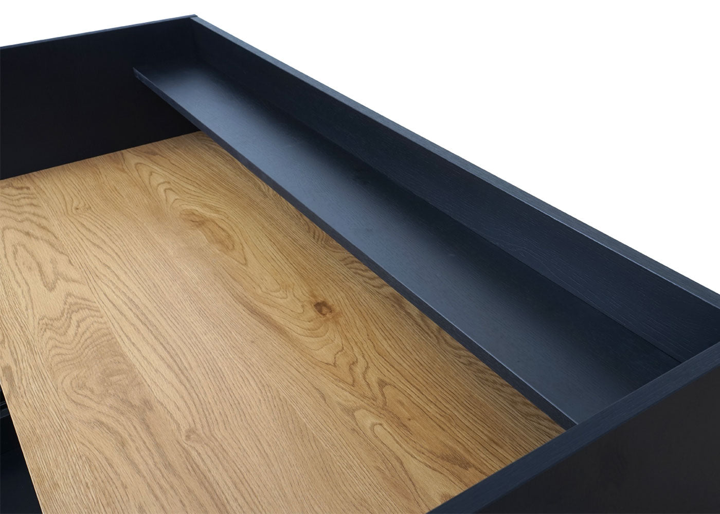 Cosmo Casa - Bureau - Computertafel/Werktafel met Lade - Eikenlook MDF & Metaal - 120×50 cm