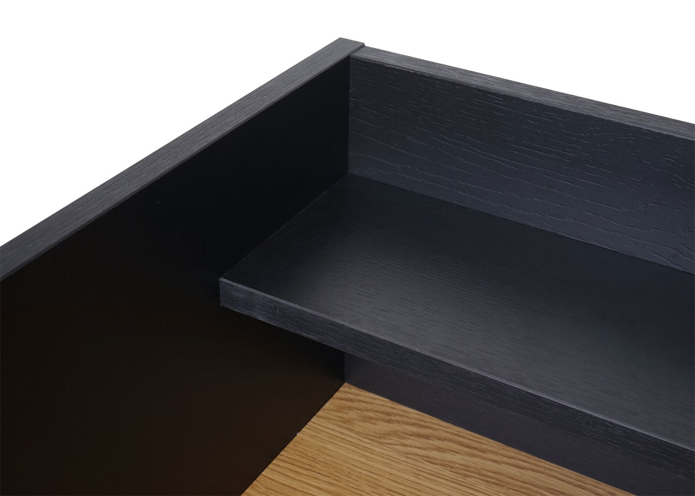 Cosmo Casa - Bureau - Computertafel/Werktafel met Lade - Eikenlook MDF & Metaal - 120×50 cm