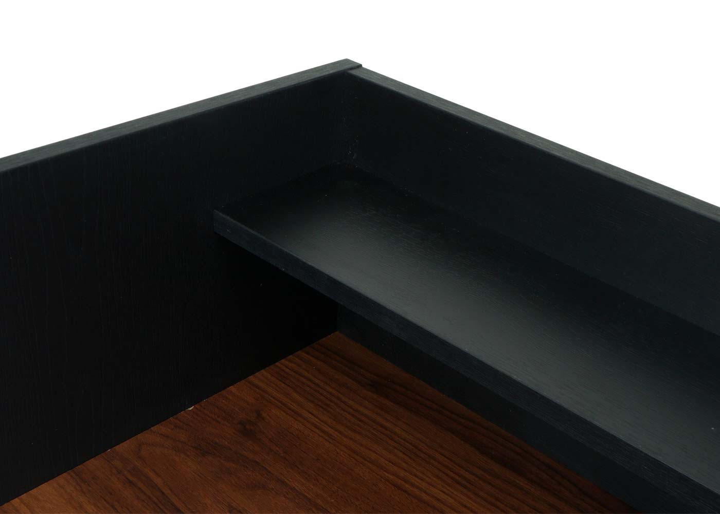 Cosmo Casa - Bureau - Computertafel/Werktafel met Lade - Walnootlook MDF & Metaal - 120×50 cm