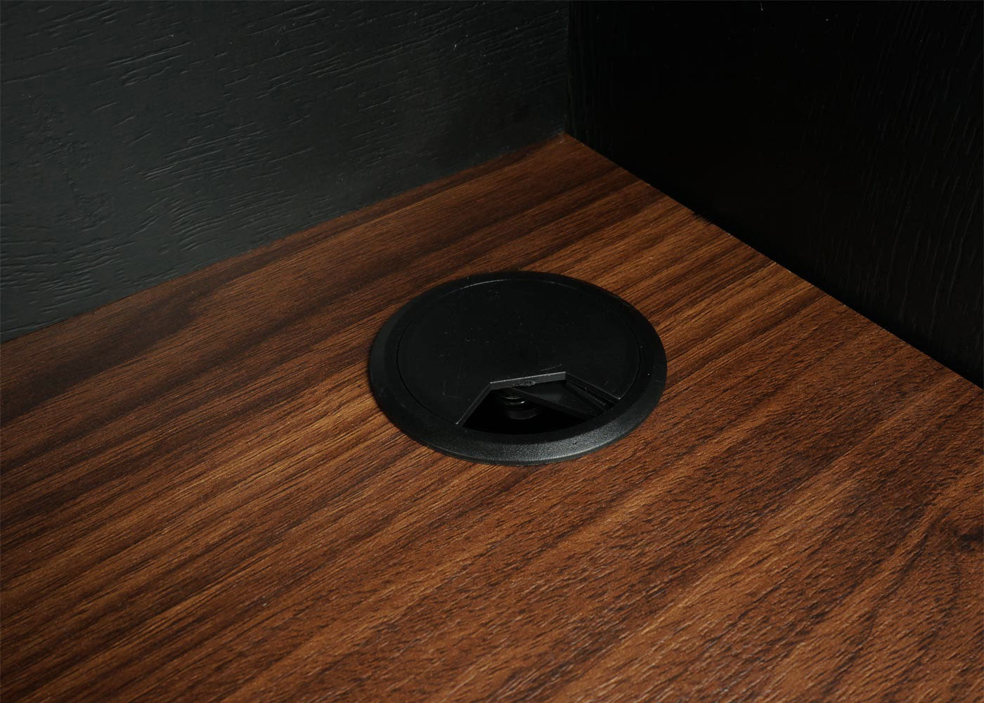 Cosmo Casa - Bureau - Computertafel/Werktafel met Lade - Walnootlook MDF & Metaal - 120×50 cm