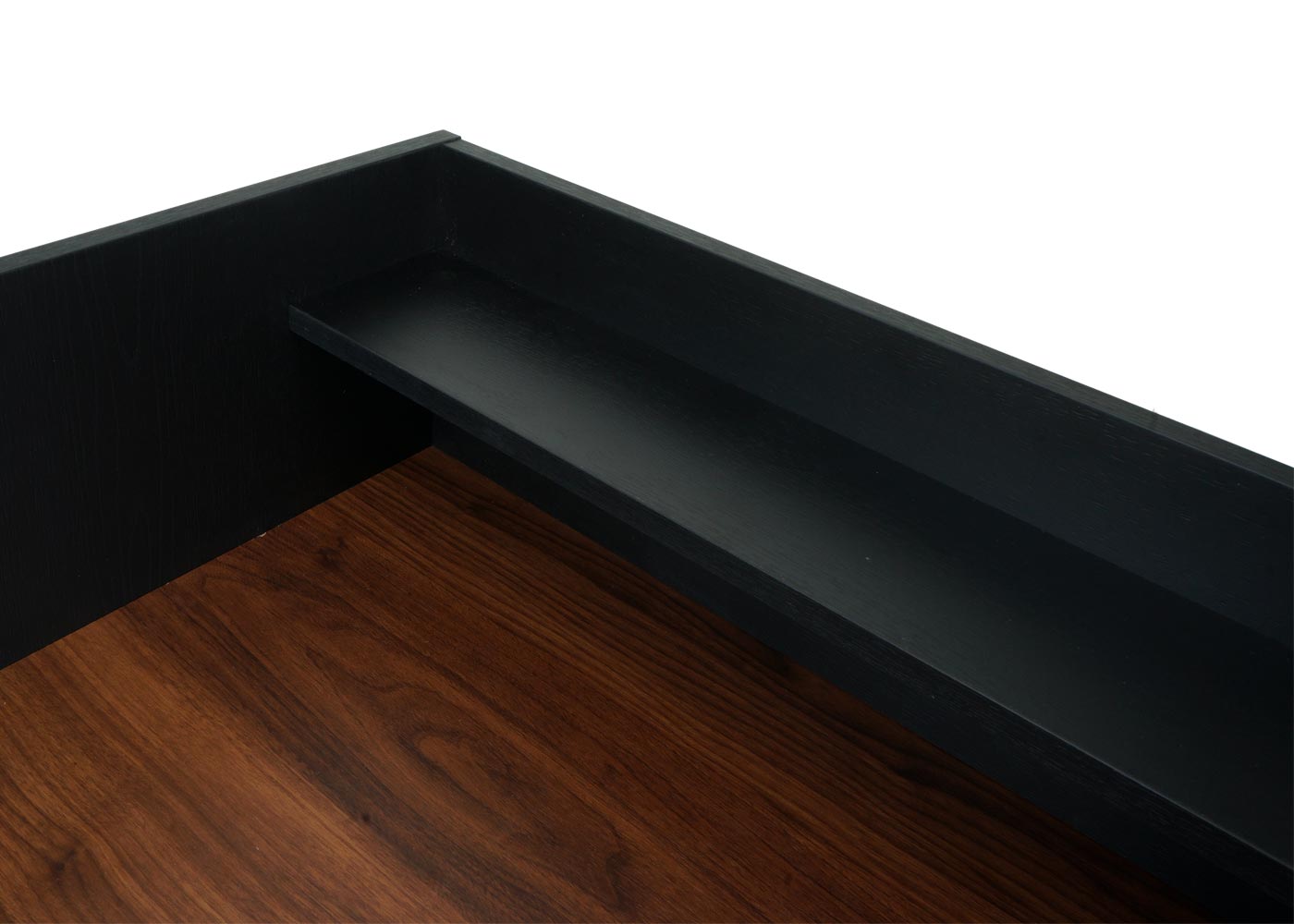 Cosmo Casa - Bureau - Computertafel/Werktafel met Lade - Walnootlook MDF & Metaal - 120×50 cm