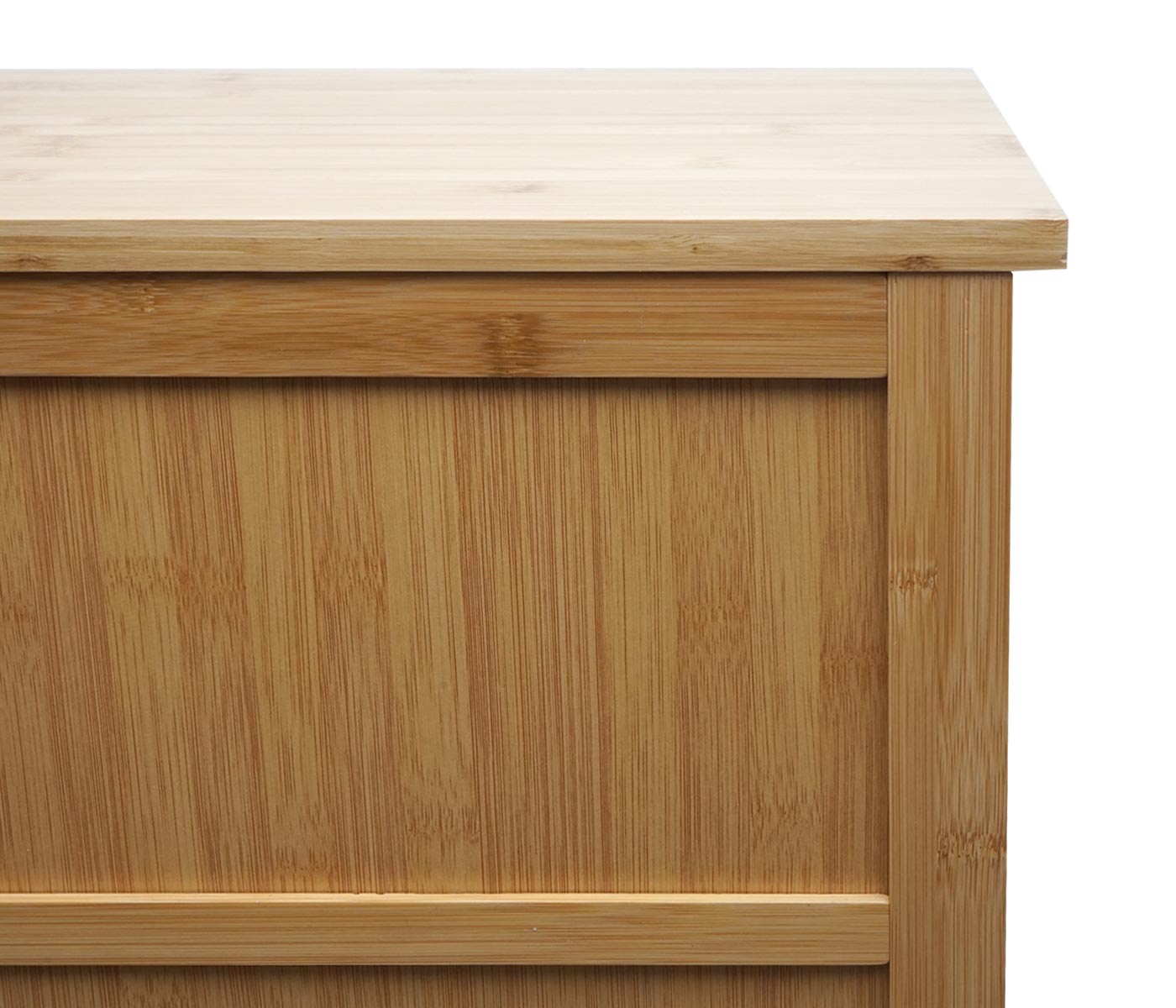 Cosmo Casa - Badkamerkast - Plankladekast - 4 Deuren - Bamboe - 100×50×30 cm