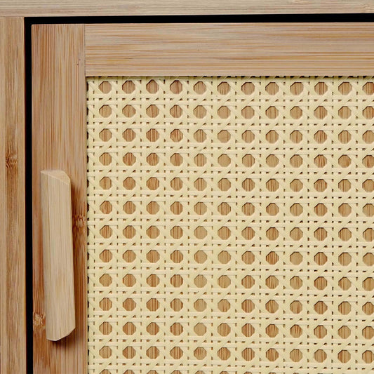 Cosmo Casa - Serveerwagen - Met lade - Bamboe - Bruin - 85×84×36 cm