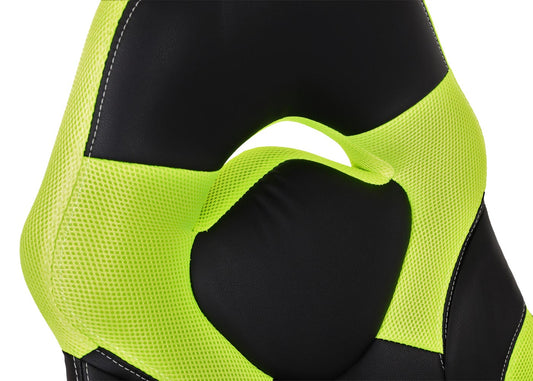 Cosmo Casa - Bureaustoel - Gaming - Kunstleer - Zwart-Groen