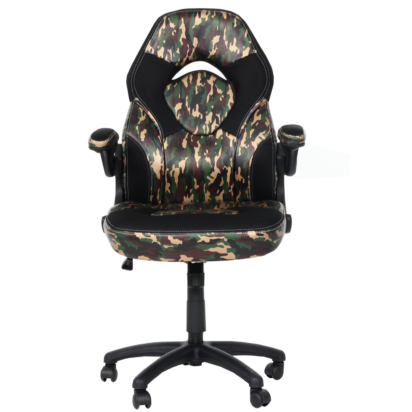 Cosmo Casa - Bureaustoel - Ergonomisch - Kunstleer - Camouflage Zwart