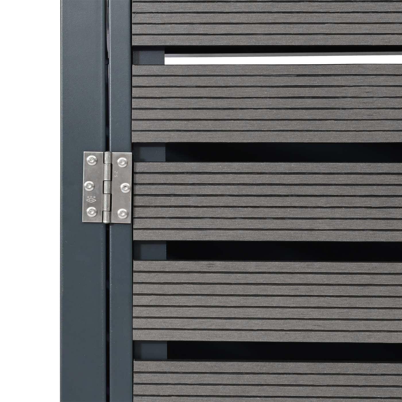 Cosmo Casa - XL Verrijdbare Bakbekleding - Plantenbak op Wielen - WPC & Metaal - Antraciet - 124×146×102 cm / 90 kg