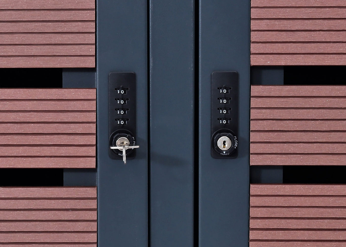 Cosmo Casa - XL Verrijdbare Bakbekleding - Plantenbak op Wielen - WPC & Metaal - Walnoothoutlook - 124×146×102 cm / 90 kg