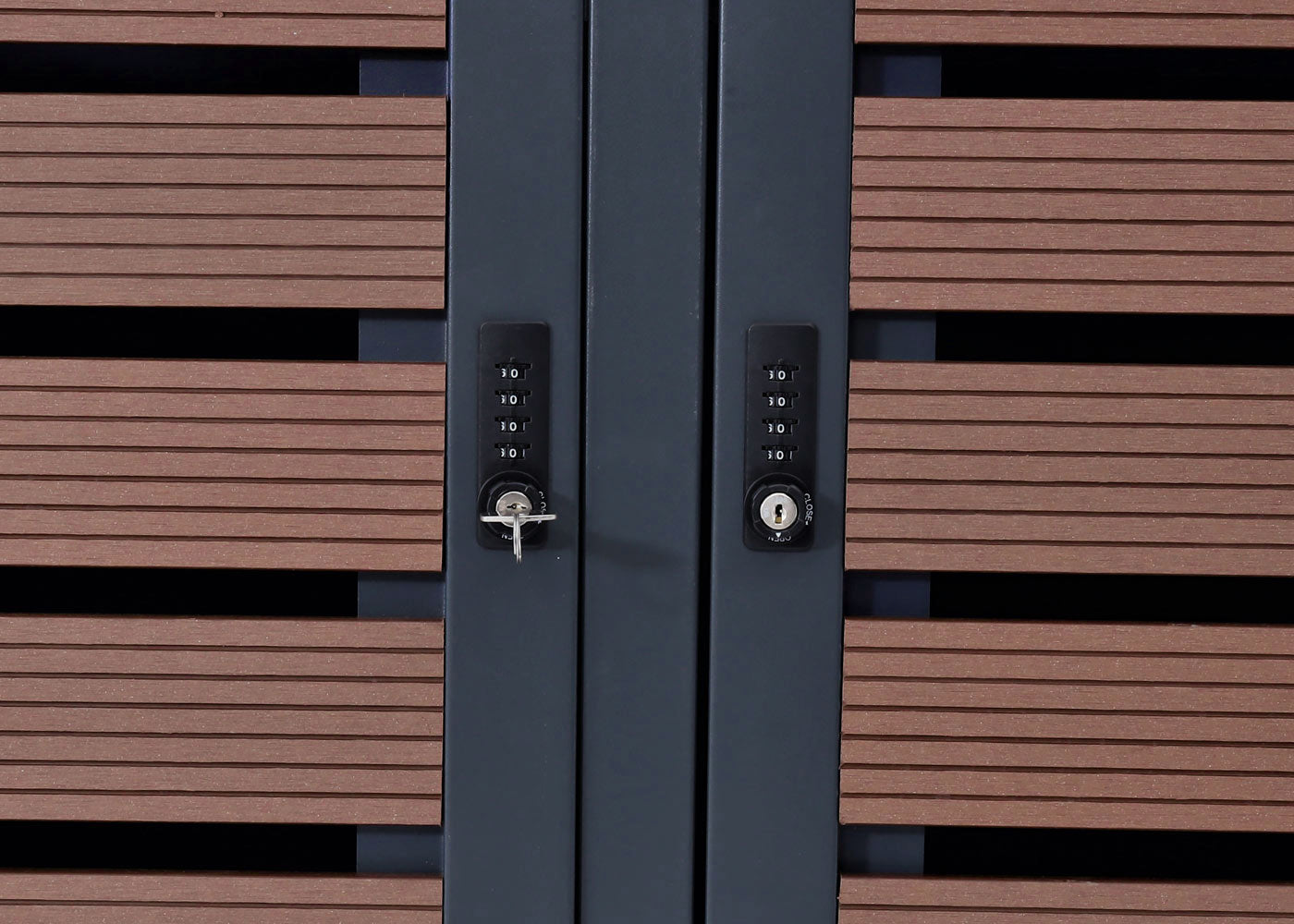 Cosmo Casa - XL Afvalcontainerbekleding - Containerbak - WPC & Metaal - Walnoothoutlook - 119×140×102 cm / 86 kg