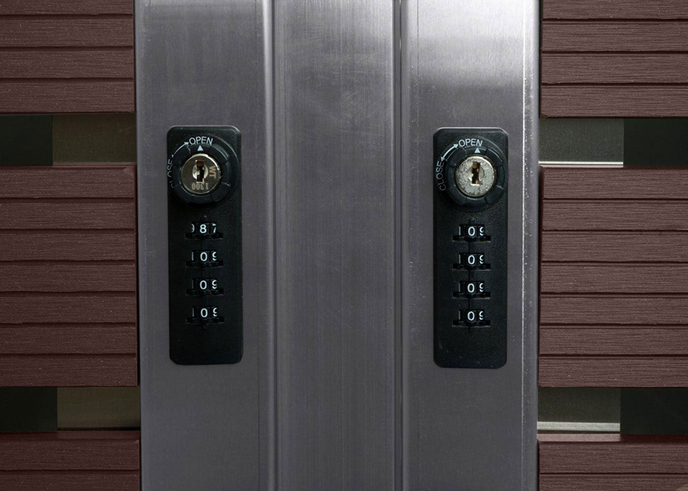 Cosmo Casa - XL Afvalcontainerbekleding - Afvalcontainerbak - WPC & RVS - Walnoothoutlook - 117×144×102 cm / 88 kg