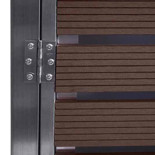 Cosmo Casa - XL Afvalcontainerbekleding - Afvalcontainerbak - WPC & RVS - Walnoothoutlook - 117×144×102 cm / 88 kg