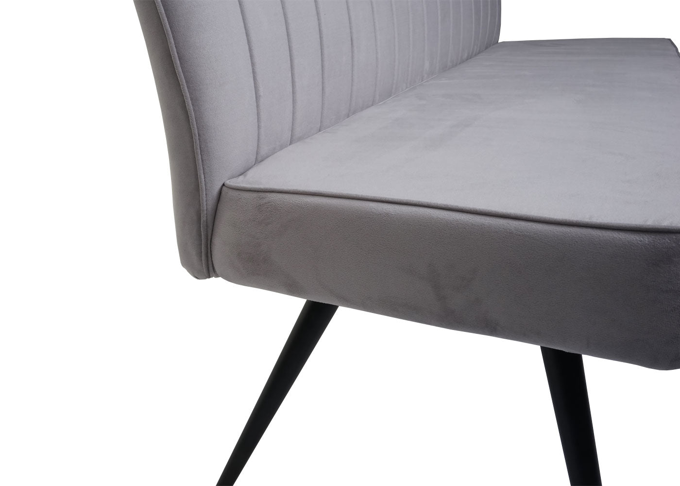 Cosmo Casa - Bank - Gestoffeerd - Textiel & Metaal - Lichtgrijs - 160 cm