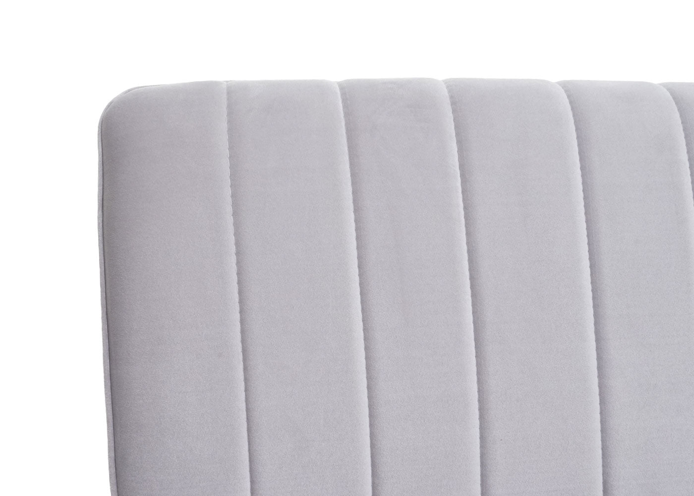 Cosmo Casa - Bank - Gestoffeerd - Textiel & Metaal - Lichtgrijs - 160 cm