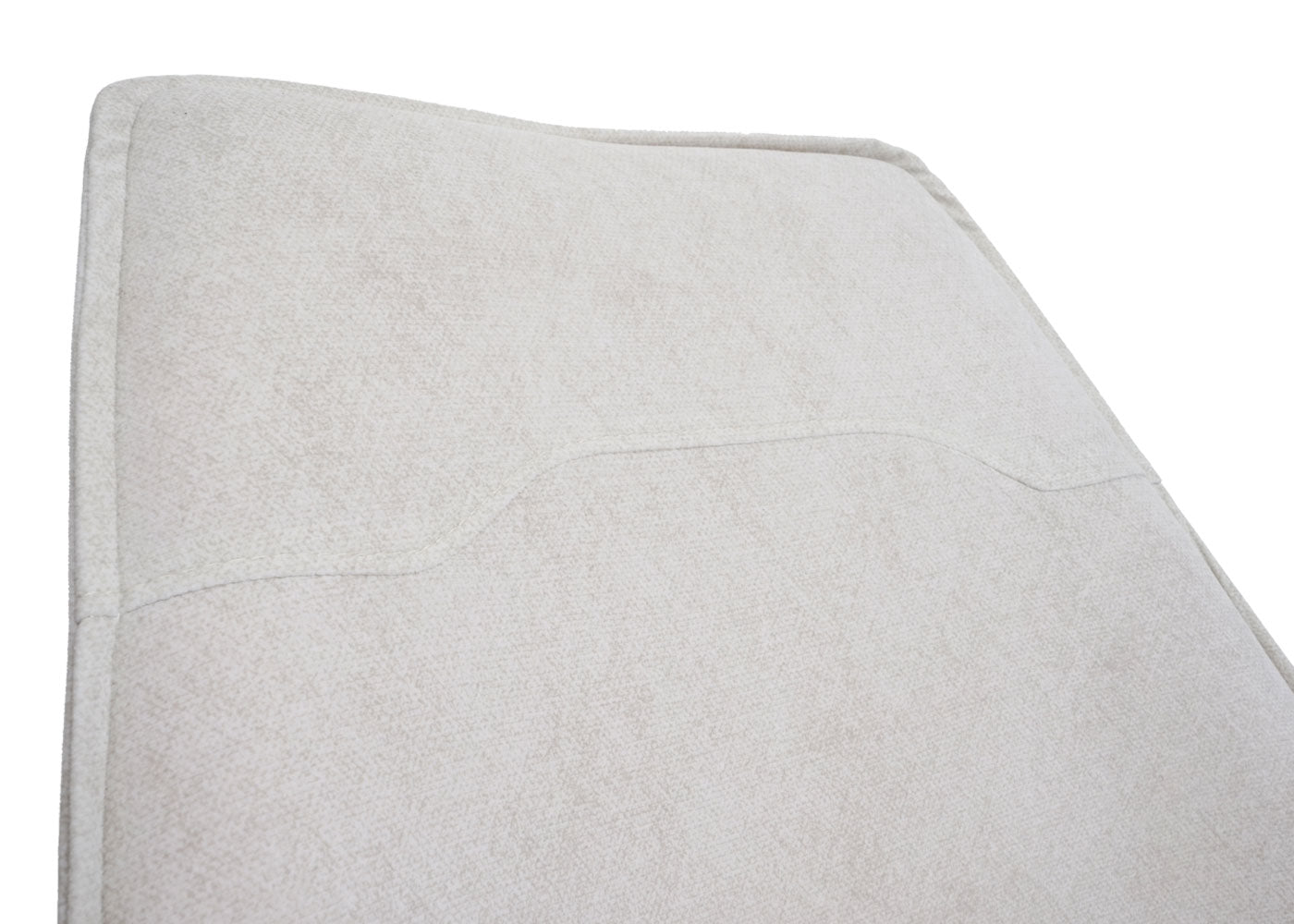 Cosmo Casa - Eetkamerstoel - Gestoffeerd - Metaal & Textiel - Crème-Beige