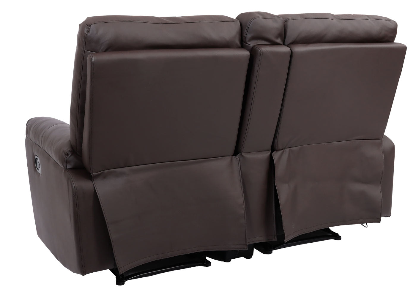 Cosmo Casa - 2-zits Bioscoopstoel - Relax - Kunstleer - Bruin