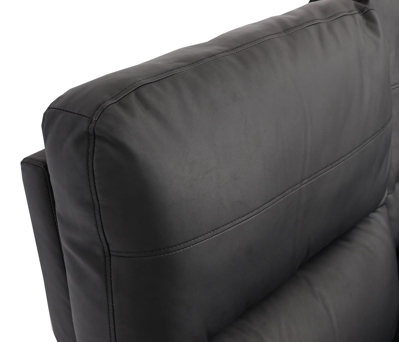 Cosmo Casa - 2-zits Bioscoopstoel - Relax - Kunstleer - Zwart