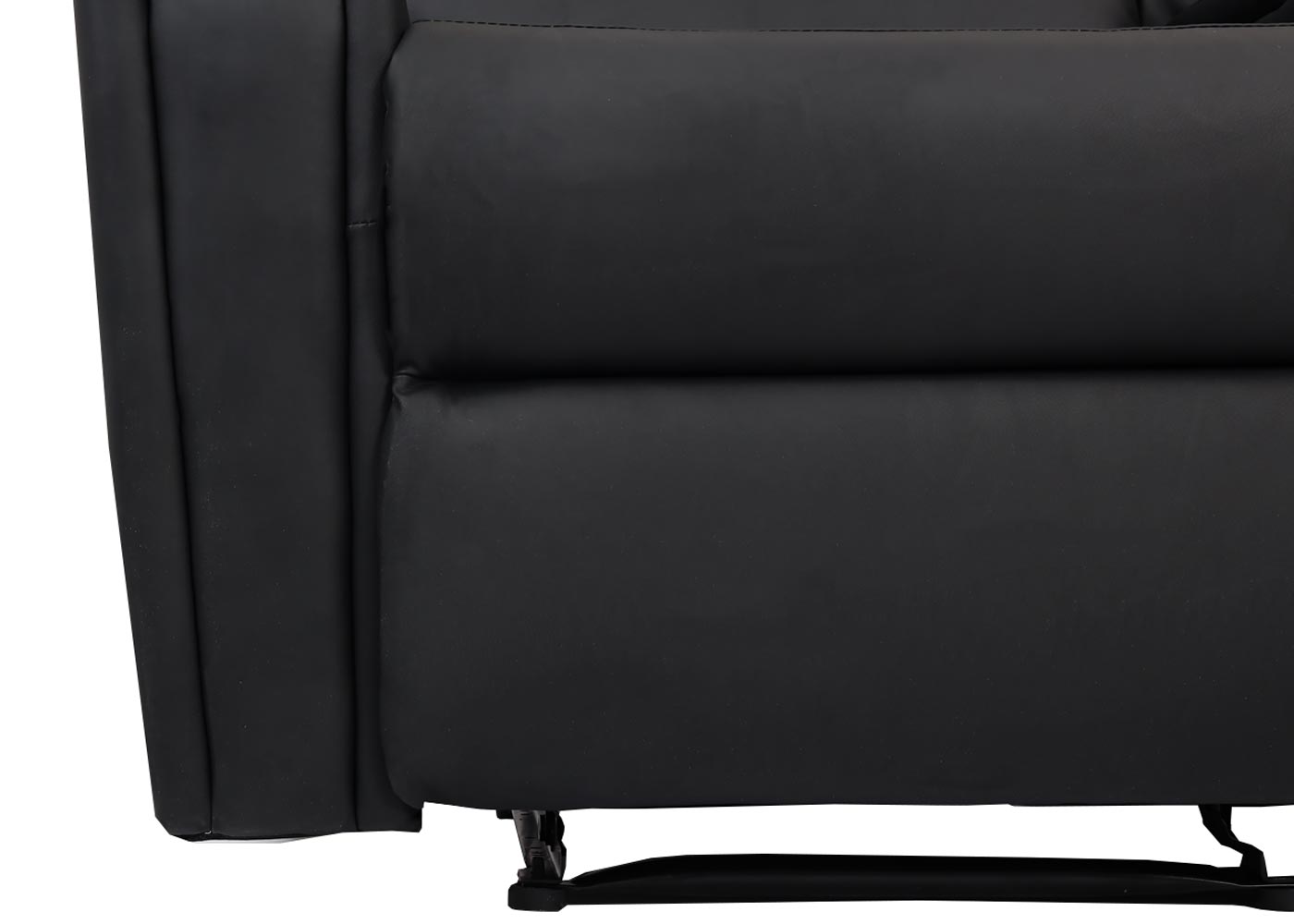 Cosmo Casa - 2-zits Bioscoopstoel - Relax - Kunstleer - Zwart