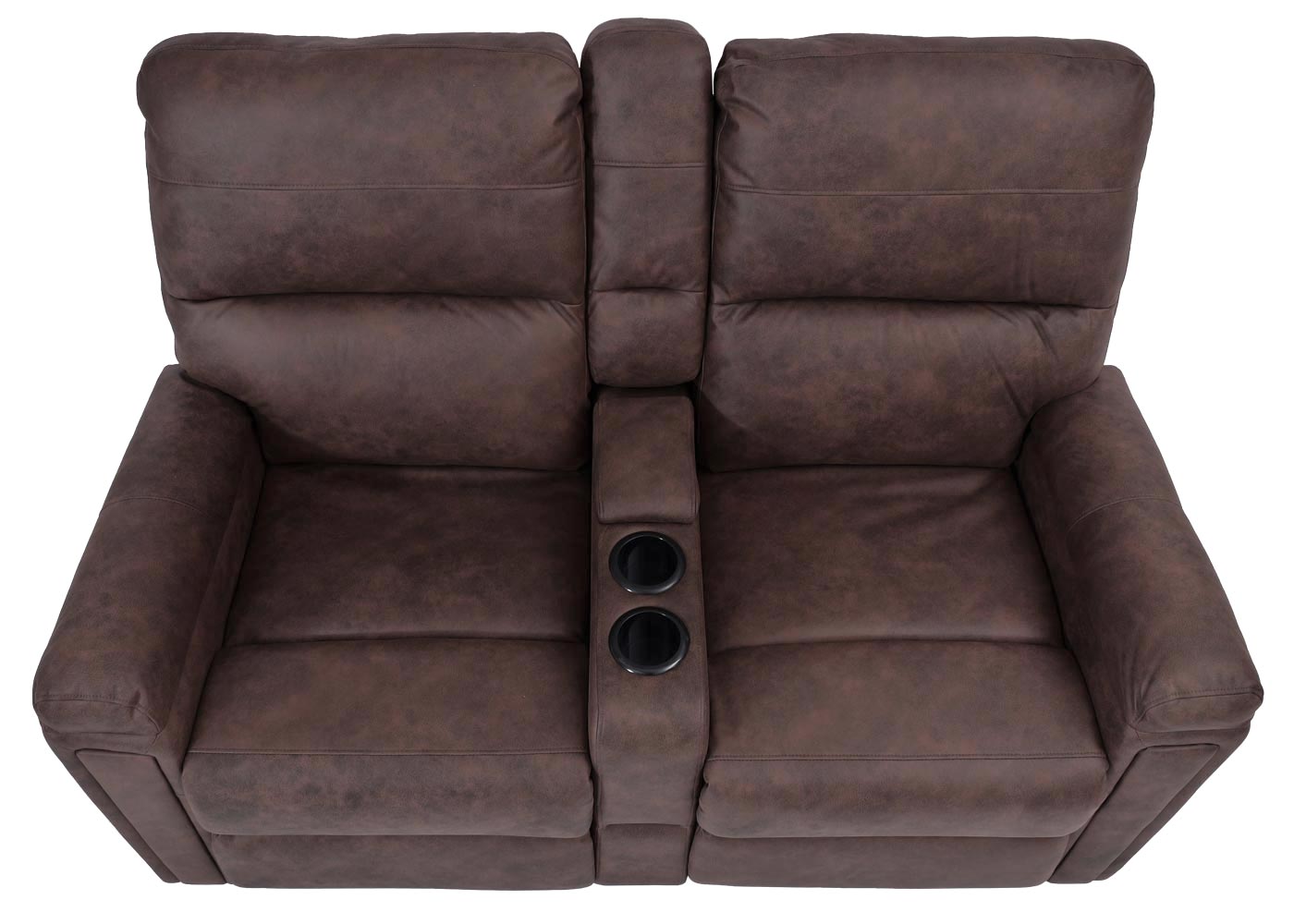 Cosmo Casa - 2-zits Bioscoopstoel - Relax - Textiel - Bruin