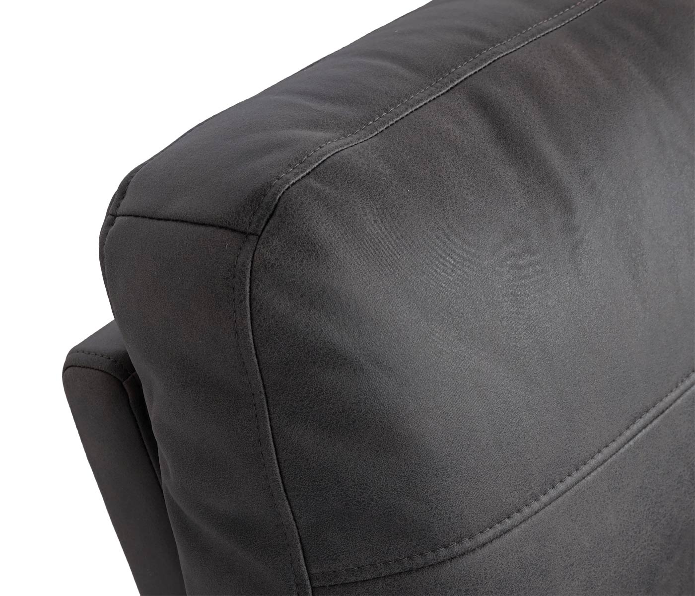 Cosmo Casa - 2-zits Bioscoopstoel - Relax - Textiel - Donkergrijs