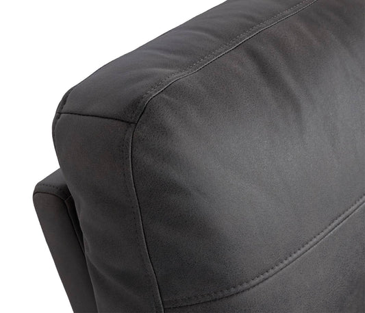 Cosmo Casa - 2-zits Bioscoopstoel - Relax - Textiel - Donkergrijs