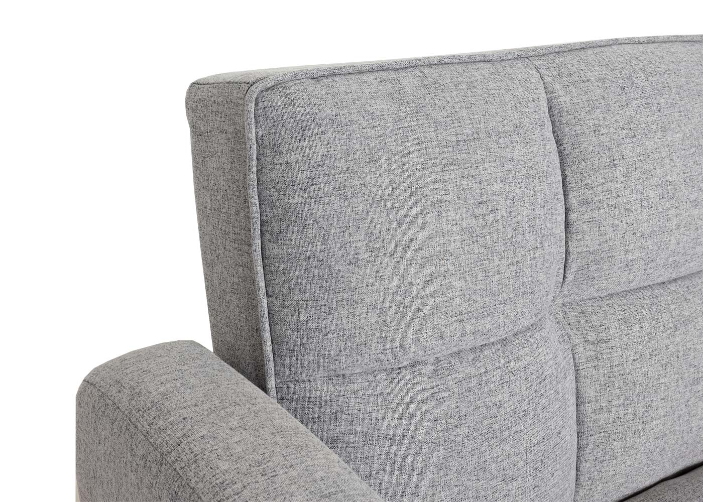 Cosmo Casa - Bank - Slaapfunctie - Textiel - Lichtgrijs - 203 cm