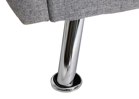 Cosmo Casa - Bank - Slaapfunctie - Textiel - Lichtgrijs - 203 cm