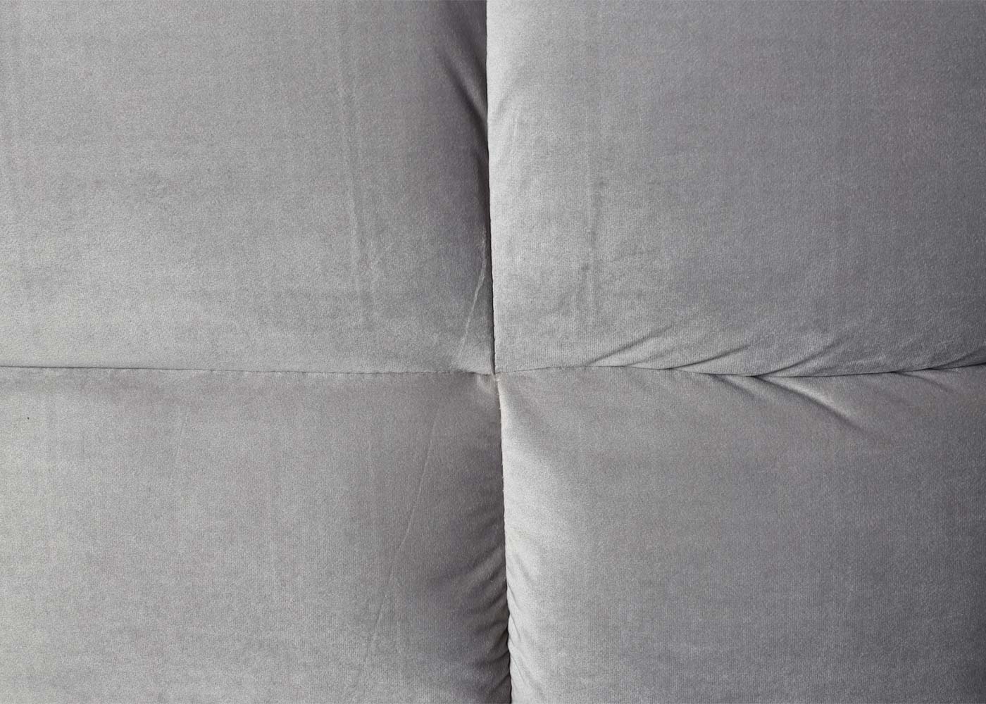 Cosmo Casa - Bank - Slaapfunctie - Fluweel - Grijs - 181×107 cm