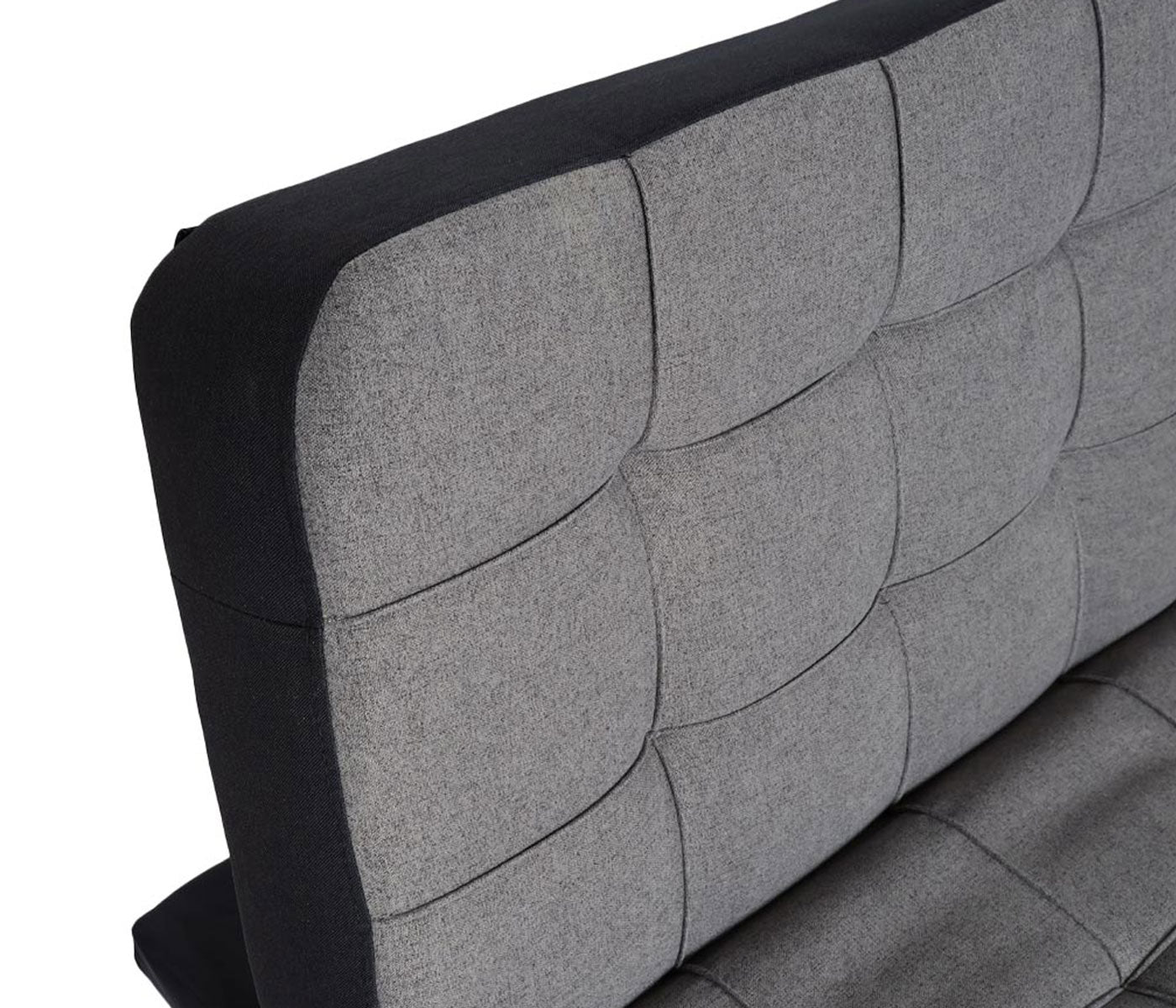 Cosmo Casa - Slaapbank - Slaapfunctie - Textiel - Donkergrijs-Zwart - 236 cm