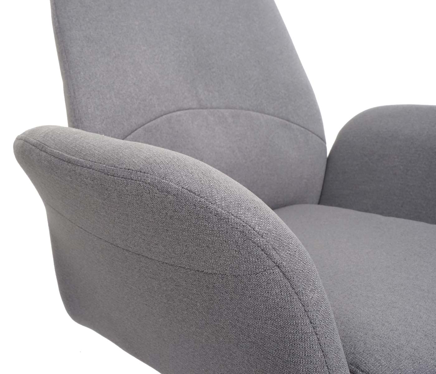 Cosmo Casa - Bureaustoel - Draaibaar - Textiel - Grijs