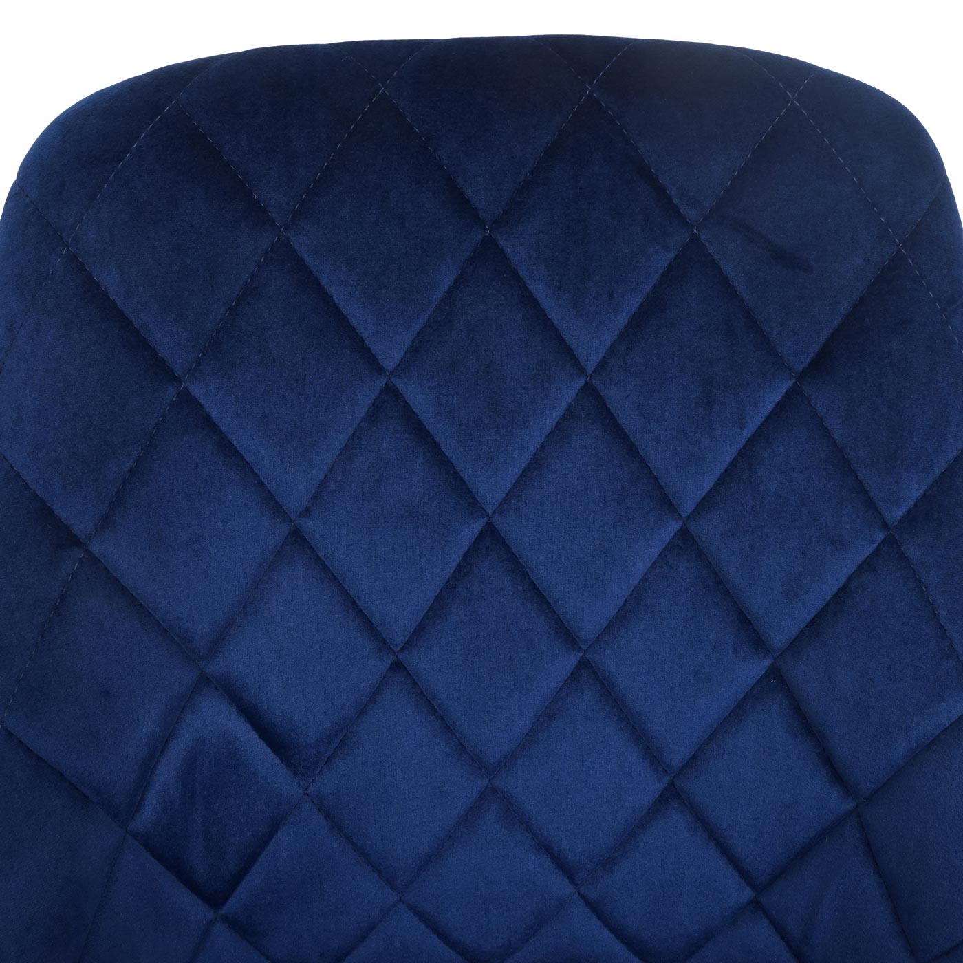 Cosmo Casa - Set van 2 Eetkamerstoelen - Gestoffeerd - Fluweel - Blauw