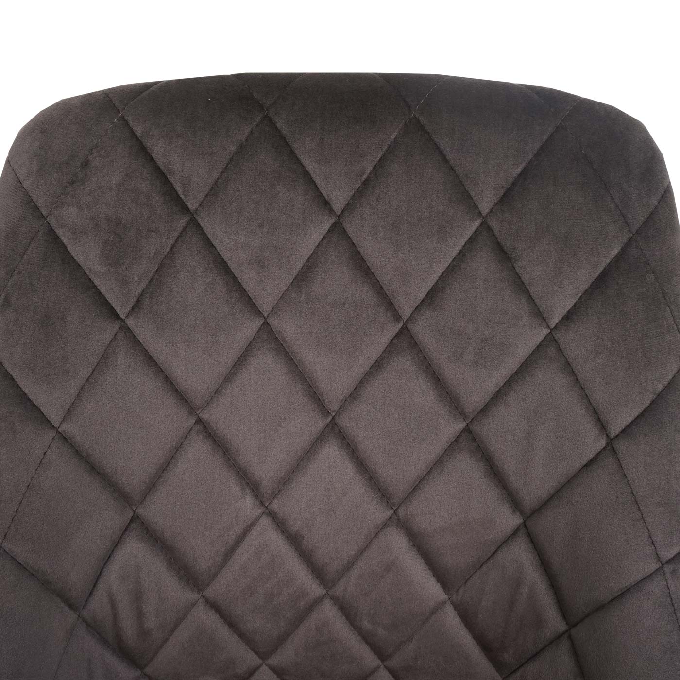 Cosmo Casa - Set van 2 Eetkamerstoelen - Gestoffeerd - Fluweel & Metaal - Donkerbruin