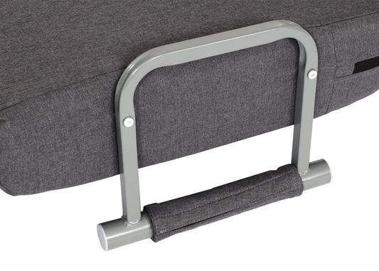 Cosmo Casa - Slaapstoel - Klapbaar - Textiel - Donkergrijs - 186×97 cm