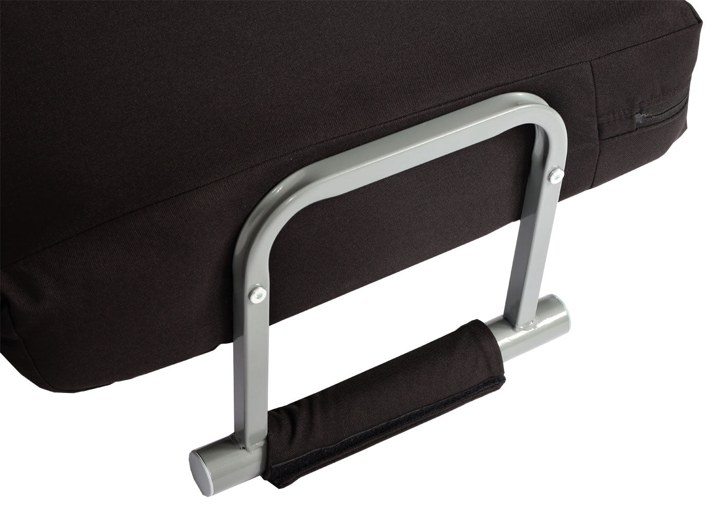 Cosmo Casa - Slaapstoel - Klapbaar - Textiel - Zwart - 186×97 cm