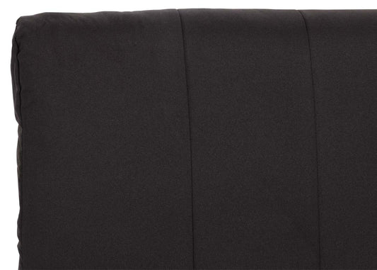 Cosmo Casa - Slaapstoel - Klapbaar - Textiel - Zwart - 186×97 cm