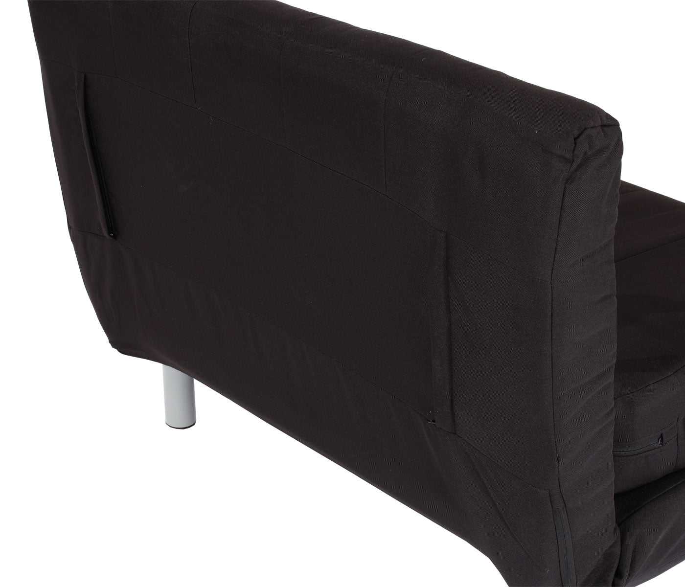 Cosmo Casa - Slaapstoel - Klapbaar - Textiel - Zwart - 186×97 cm