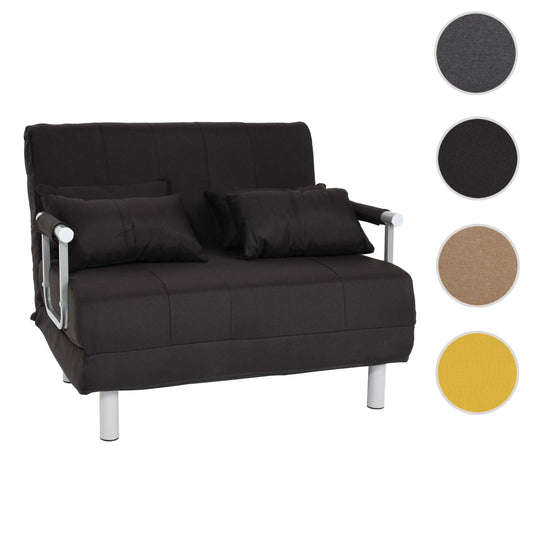 Cosmo Casa - Slaapstoel - Klapbaar - Textiel - Zwart - 186×97 cm