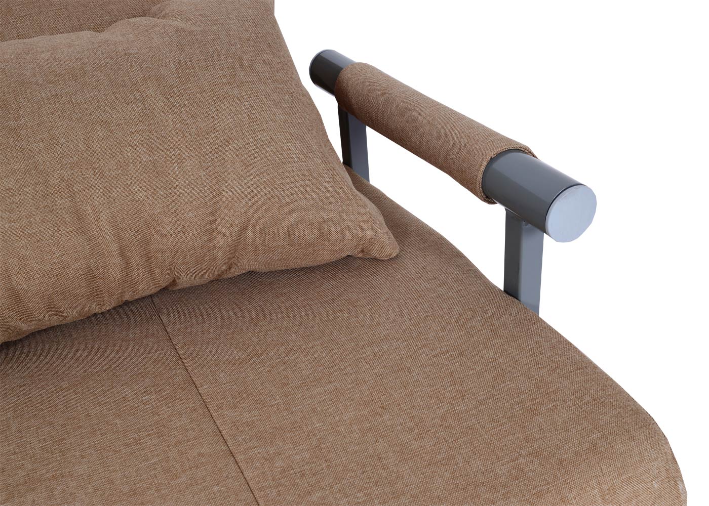 Cosmo Casa - Slaapstoel - Klapbaar - Textiel - Crème-Beige - 186×97 cm