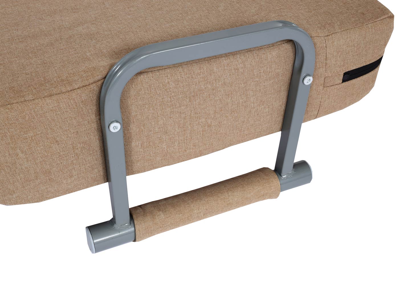 Cosmo Casa - Slaapstoel - Klapbaar - Textiel - Crème-Beige - 186×97 cm