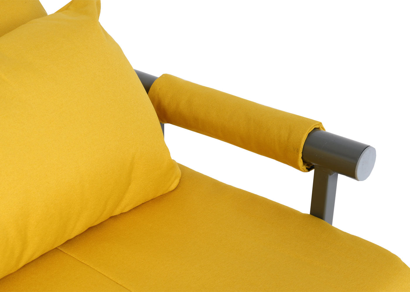 Cosmo Casa - Slaapstoel - Klapbaar - Textiel - Geel - 186×97 cm