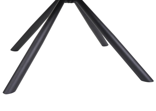 Cosmo Casa - Eetkamerstoel - Swivel - Textiel - Bruin-Donkerbruin