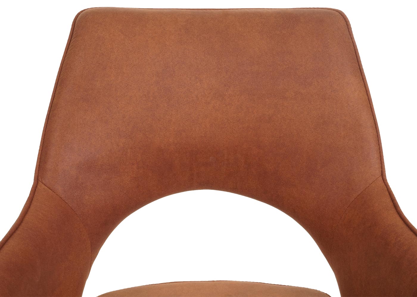 Cosmo Casa - Eetkamerstoel - Swivel - Textiel - Suède Bruin