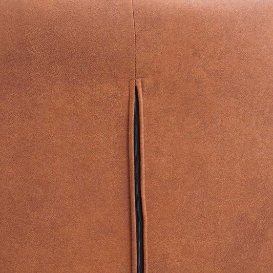 Cosmo Casa - Eetkamerstoel - Swivel - Suède Look - Bruin