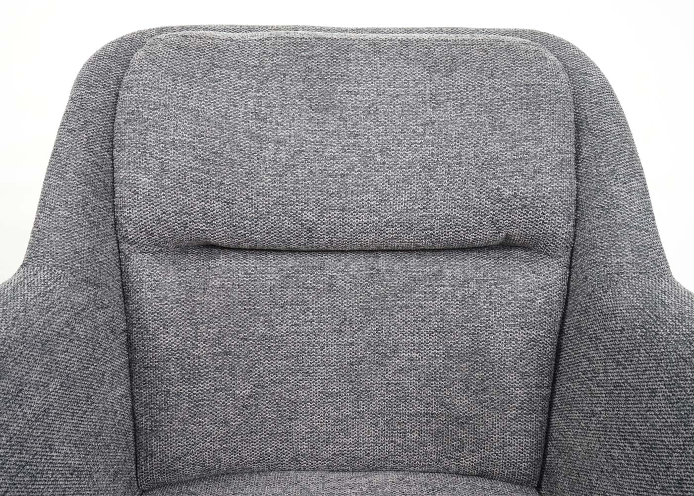 Cosmo Casa - Set van 2 Eetkamerstoelen - Swivel - Kunstleer - Grijs-Donkergrijs