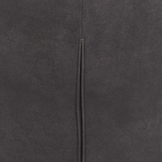 Cosmo Casa - Set van 2 Eetkamerstoelen - Swivel - Kunstleer - Grijs-Donkergrijs