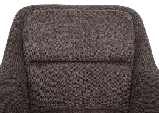 Cosmo Casa - Set van 2 Eetkamerstoelen - Swivel - Kunstleer - Bruin-Donkerbruin