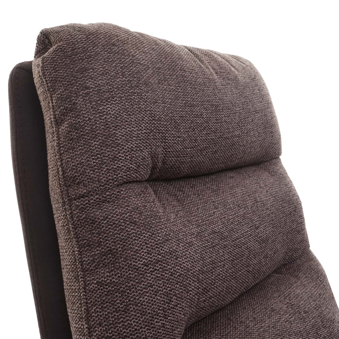 Cosmo Casa - Eetkamerstoel - Swivel - Textiel - Bruin-Donkerbruin