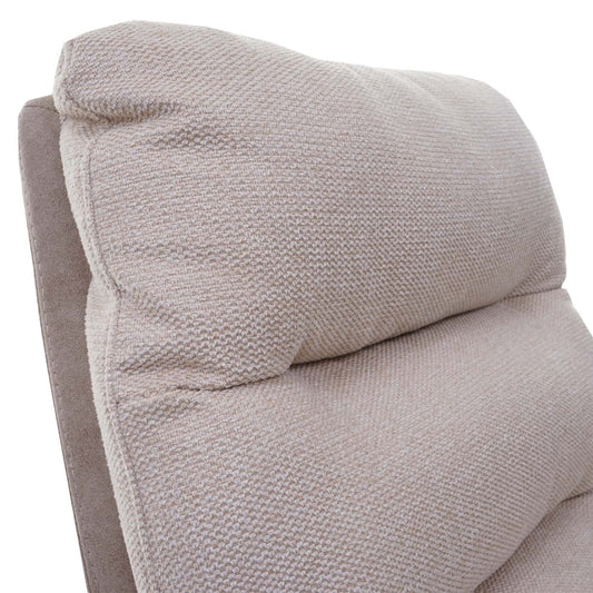 Cosmo Casa - Eetkamerstoel - Swivel - Textiel - Crème