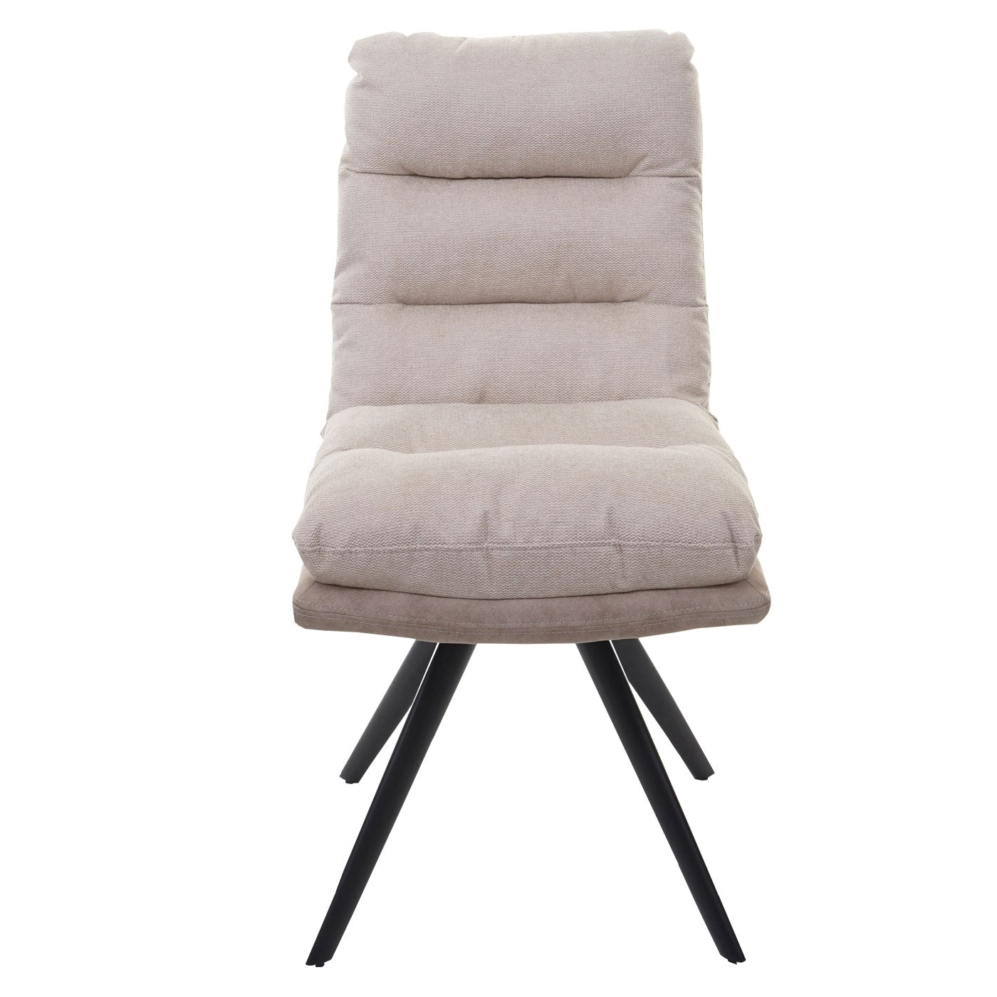 Cosmo Casa - Eetkamerstoel - Swivel - Textiel - Crème