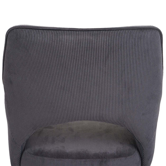 Cosmo Casa - Eetkamerstoel - Swivel - Textiel - Corduroy Donkergrijs