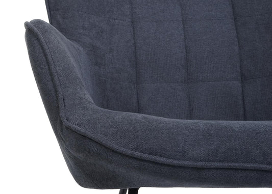 Cosmo Casa - Schommelstoel - Relax - Textiel - Antraciet